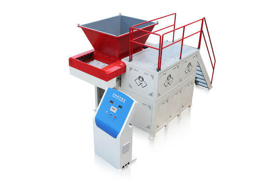 Máquina de trituración de PVC PET de eje único Máquina de reciclaje de plástico de desechos Control PLC
