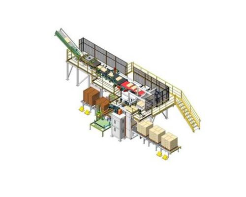 Linea eléctrica de embalaje y paletización Máquina automática de paletización y despaletización