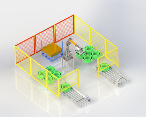Máquina de enrollamiento automática de cinta de PET con sistema automático de paletización