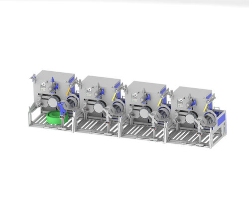 Enrolladora automática de PET con OD máximo de 820 mm y sistema de paletización automático integrado
