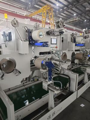 Máquina de enrollamiento totalmente automática de tipo transportador con enrollamiento hacia adentro de correa de PP