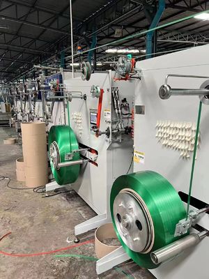 Máquina semiautomática de enrollamiento de rollos Jumbo 330kg para correa de poliéster PET