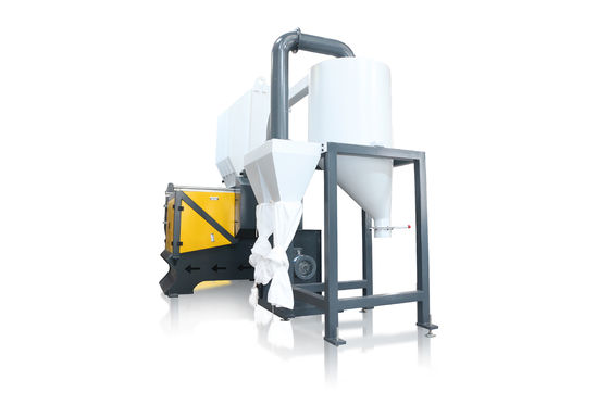 Trituradora de cortes giratorios de eje único 380v 50hz con sistema automático inverso