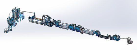Máquina de fabricación de correas de poliéster PET calefacción eléctrica 120 - 800 kg/h
