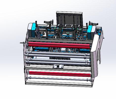 Máquina automática de embalaje de rollos textiles