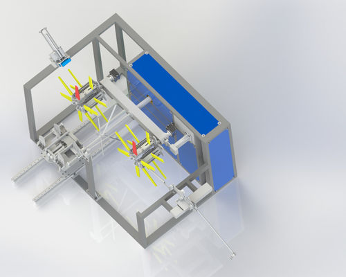 Máquina de doblar tuberías de plástico de doble carrete totalmente automática para cinta de microespuma