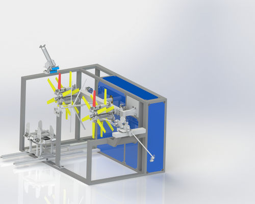 Máquina automática de enrollamiento de tuberías de plástico Enrollador de cinta por goteo con doble disco