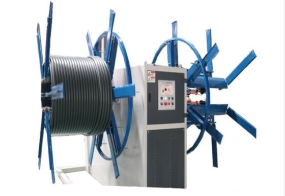 Máquina de enrollamiento de tubos de plástico de doble disco con control automático completo de PLC