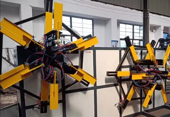 Máquina de enrollamiento de tuberías de PVC con banda de caucho de 380v Máquina de enrollamiento de bobinas de doble estación