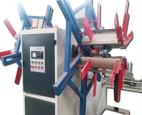 Máquina para enrollar una sola bobina de alambre de banda de goma flexible