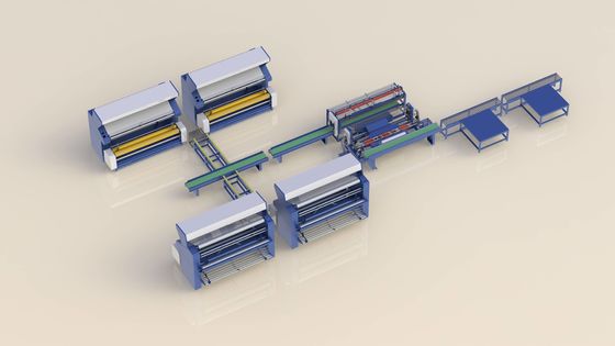 Máquina de embalaje de rollos de tejido automático