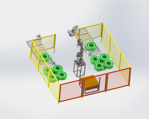 Máquina de enrollamiento automática de correas de poliéster PET con sistema automático de paletización