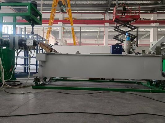Línea de extrusión de banda de PP con bobinado automático y 4 husillos independientes controlados por servomotor