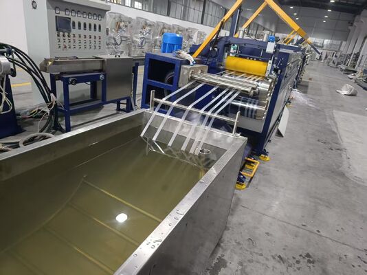 Línea de producción de correas de PP sincronizadas de 6 hebras con tolerancia dimensional de ± 0,05 mm y matriz de desviación de flujo de 1 de cada 6